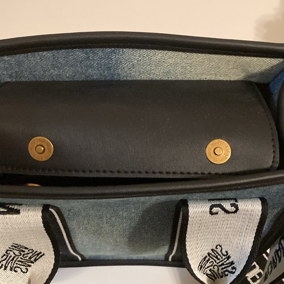 NWT Steve Madden Denim Bwebber Satchel Crossbody Handle Bag with Change Purse - Picture 10 of 16